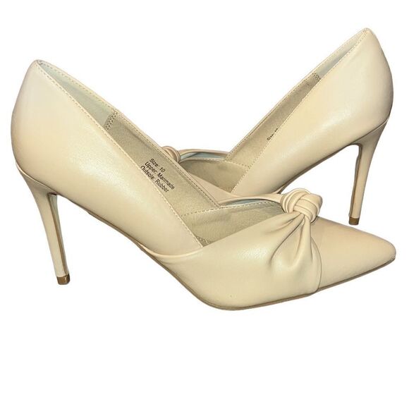 NY&Co Faux-Leather Nude 4” Stiletto Heels - Picture 1 of 7